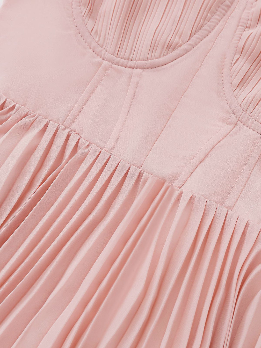 1930s Solid Pleated Strappy Evening Dress - vintage dress, retro fashion