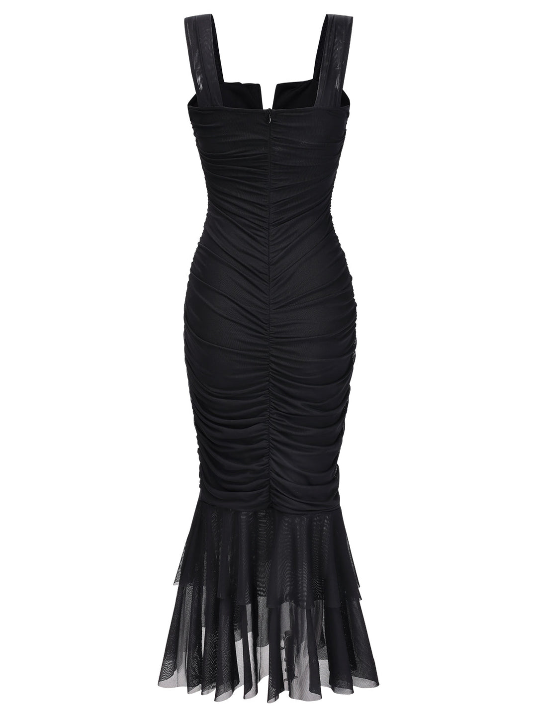 1930s Solid Pleated Wide Strap Fishtail Dress, vintage dress, retro fashion - perfect for women who love vintage and retro fashion
