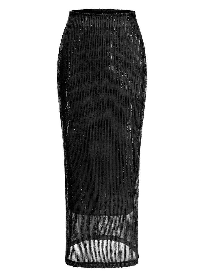 1930s Solid Sequined Split Long | 1930s | vintage skirt, retro style