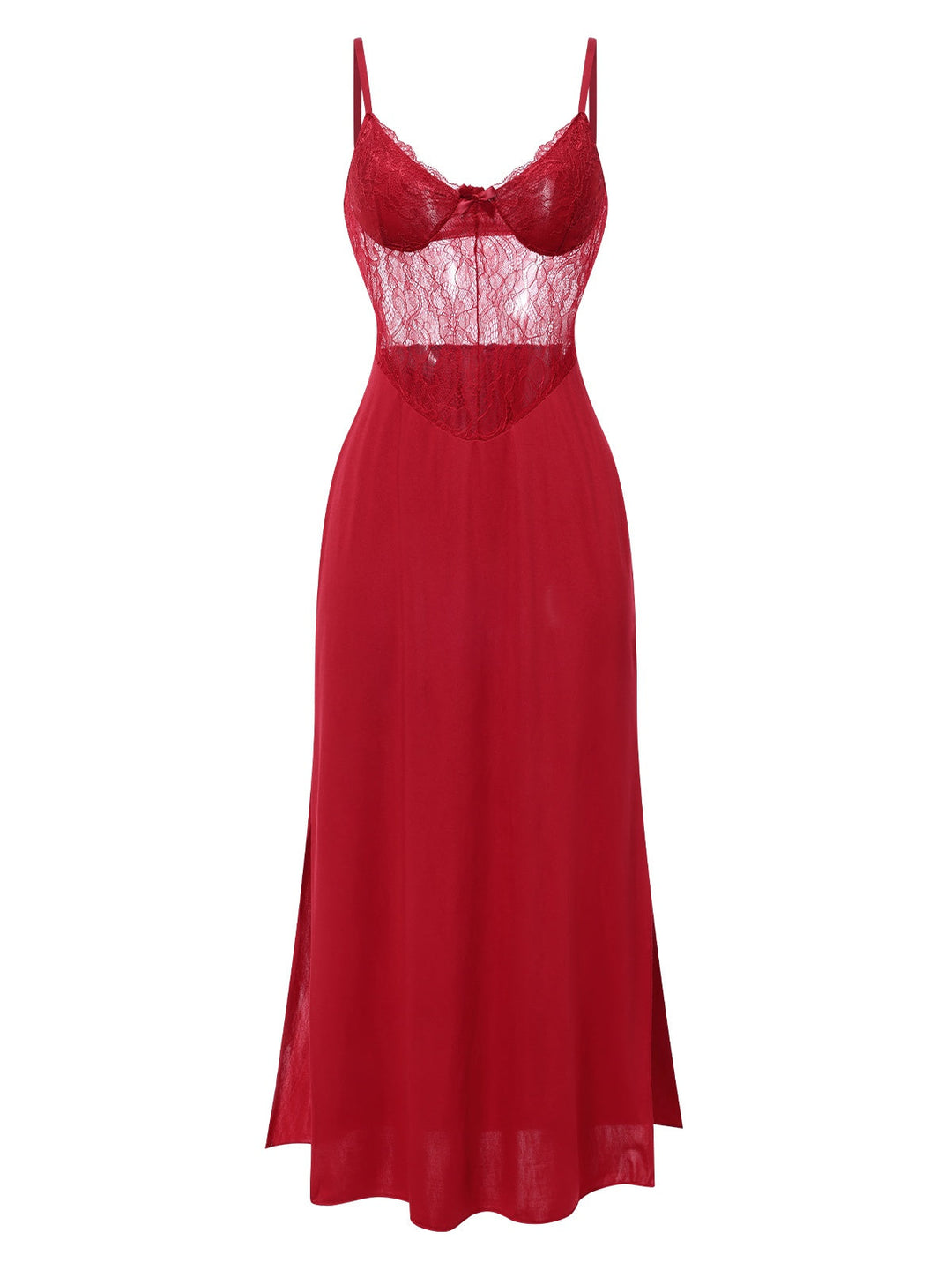 Solid Spaghetti Strap Lace | | vintage dress, retro fashion