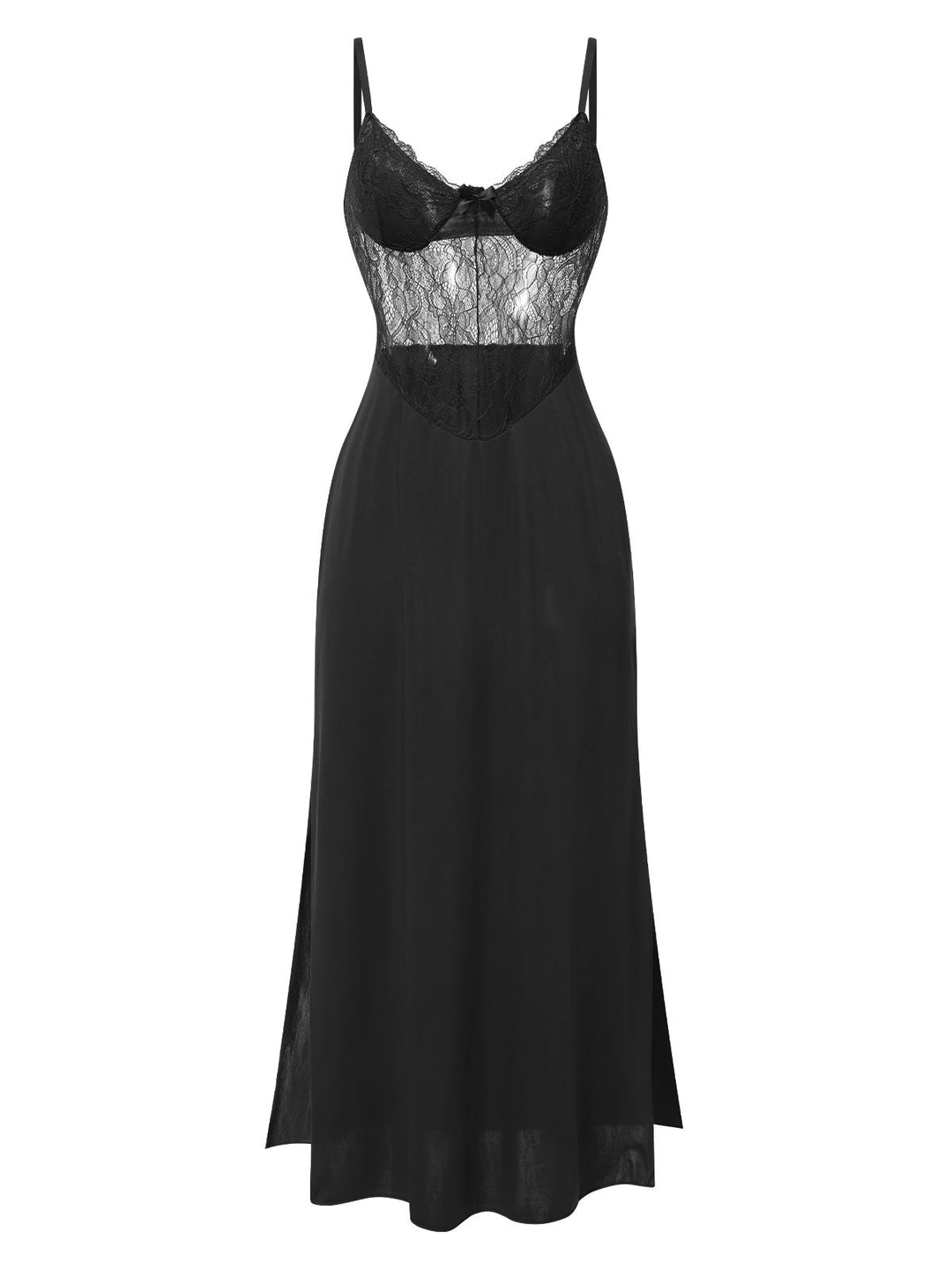 Solid Spaghetti Strap Lace | | vintage dress, retro fashion