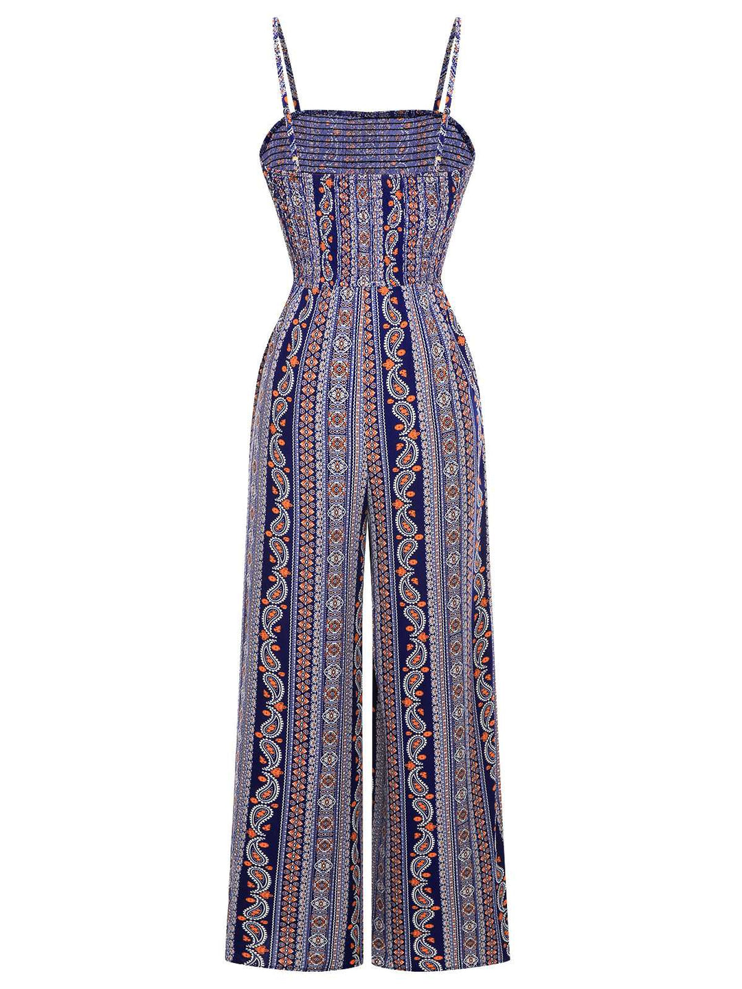 This 1930s Spaghetti Strap Lace-Up Bohemian Jumpsuit whispers 1930s secrets to those who notice