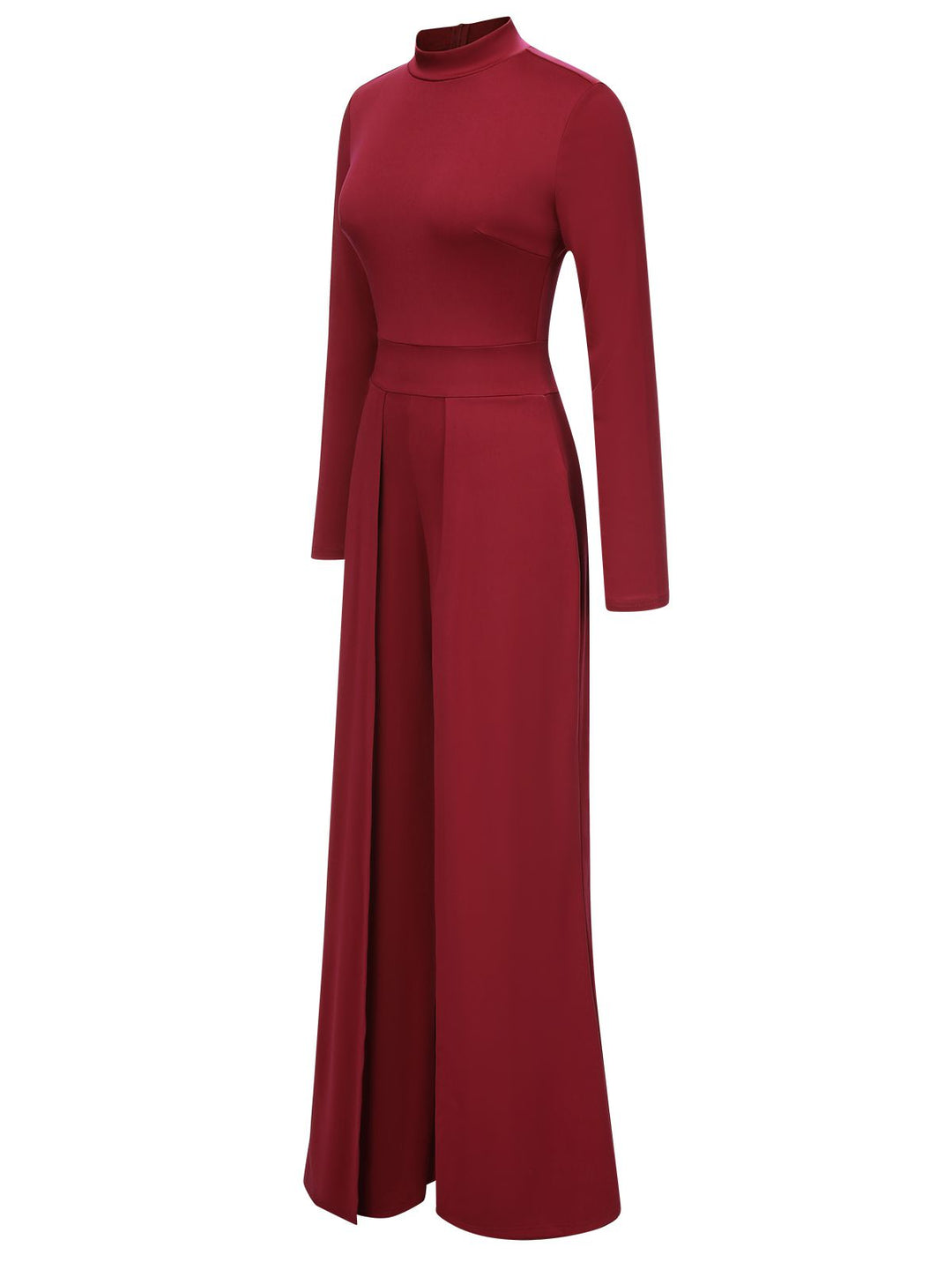 1930s Stand Collar Long Sleeve Wide Leg Jumpsuit: timeless 1930s elegance she makes her own