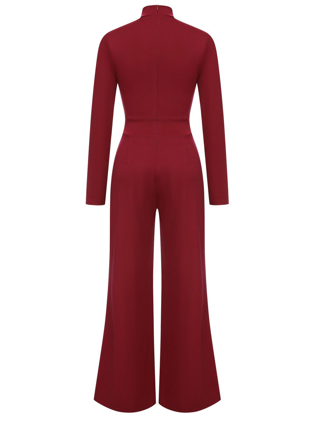 This 1930s Stand Collar Long Sleeve Wide Leg Jumpsuit whispers 1930s secrets to those who notice