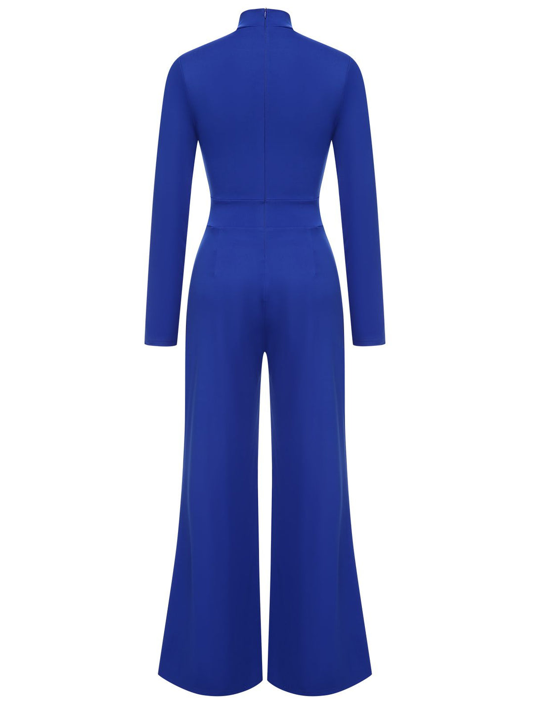 She finds her 1930s story in this 1930s Stand Collar Long Sleeve Wide Leg Jumpsuit