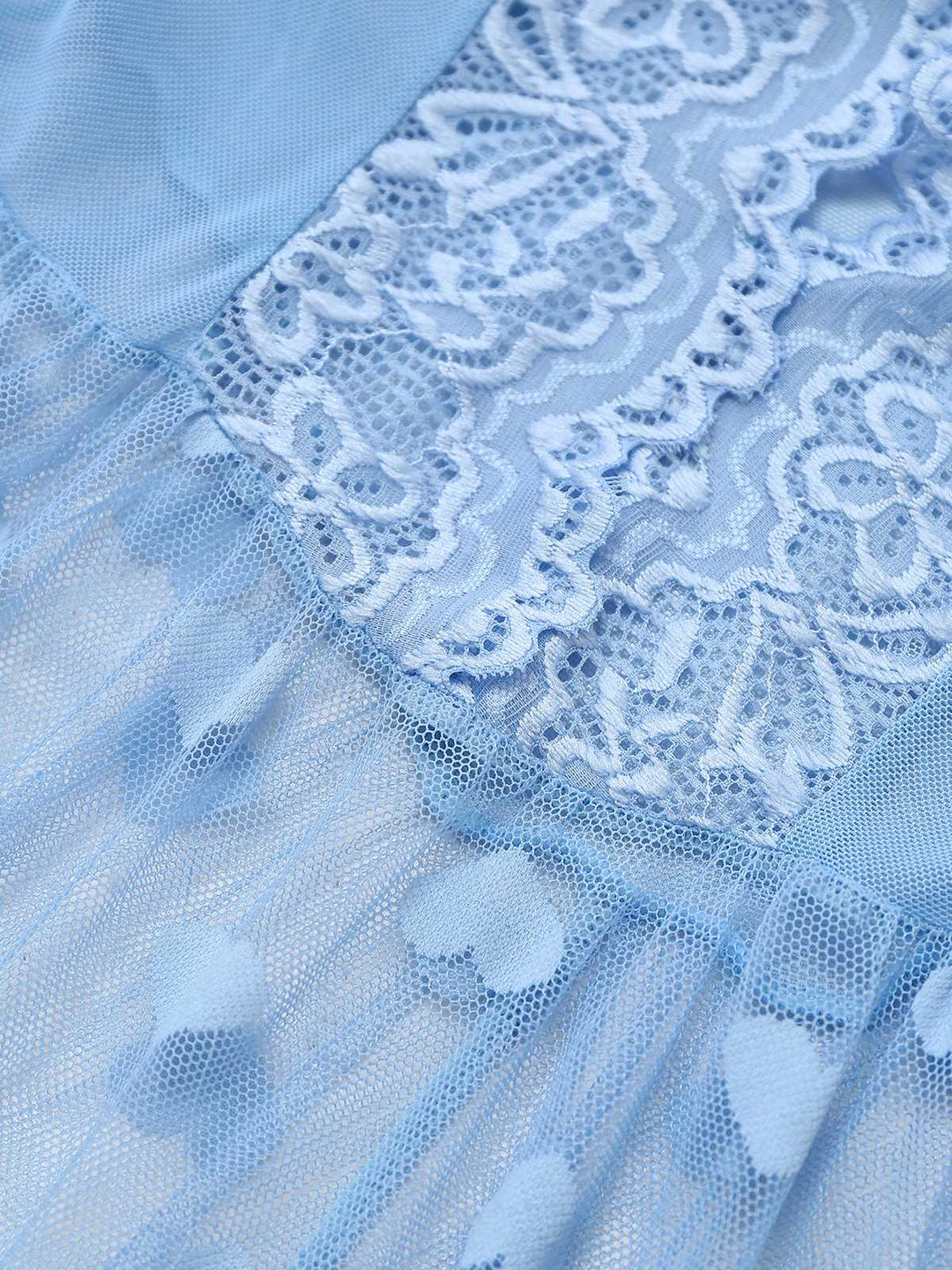 Strap Lace Heart Nightgown - vintage nightgown, retro sleepwear