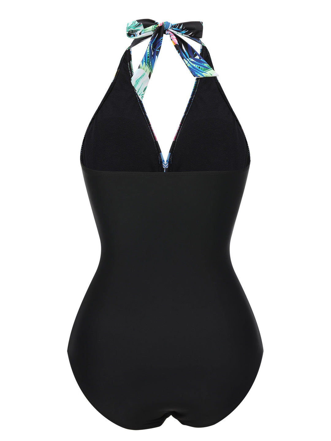 1930s Tropical Plants Lace-Up Halter Swimsuit — because 1930s glamour never goes out of style
