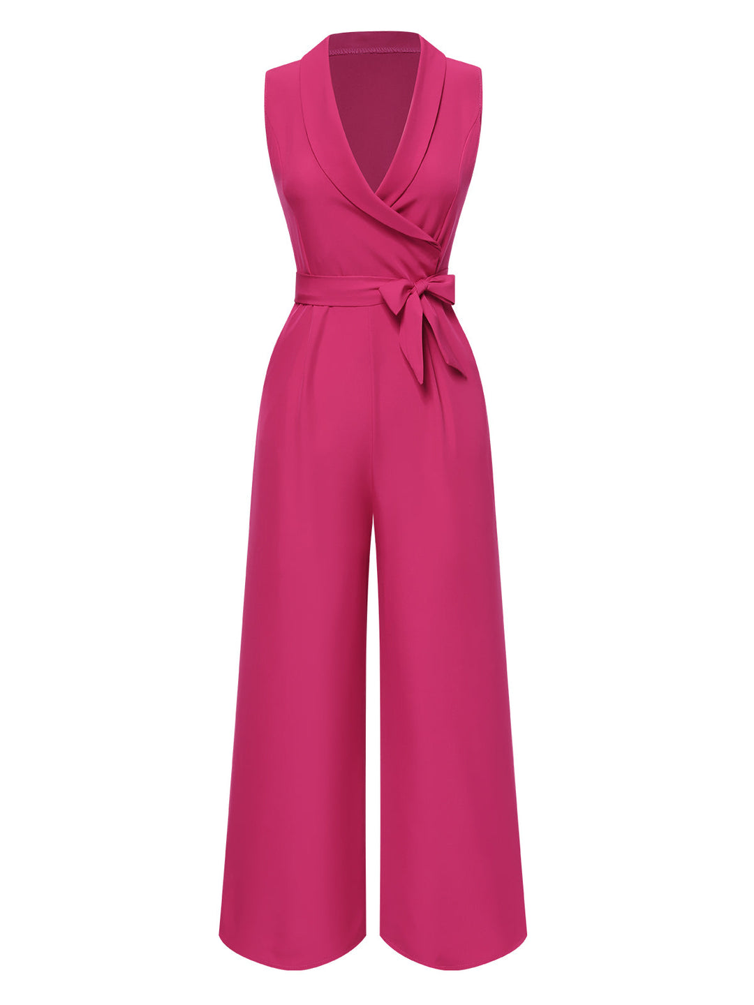 1930s VNeck Solid Belted Sleeveless | 1930s | vintage romper, retro jumpsuit