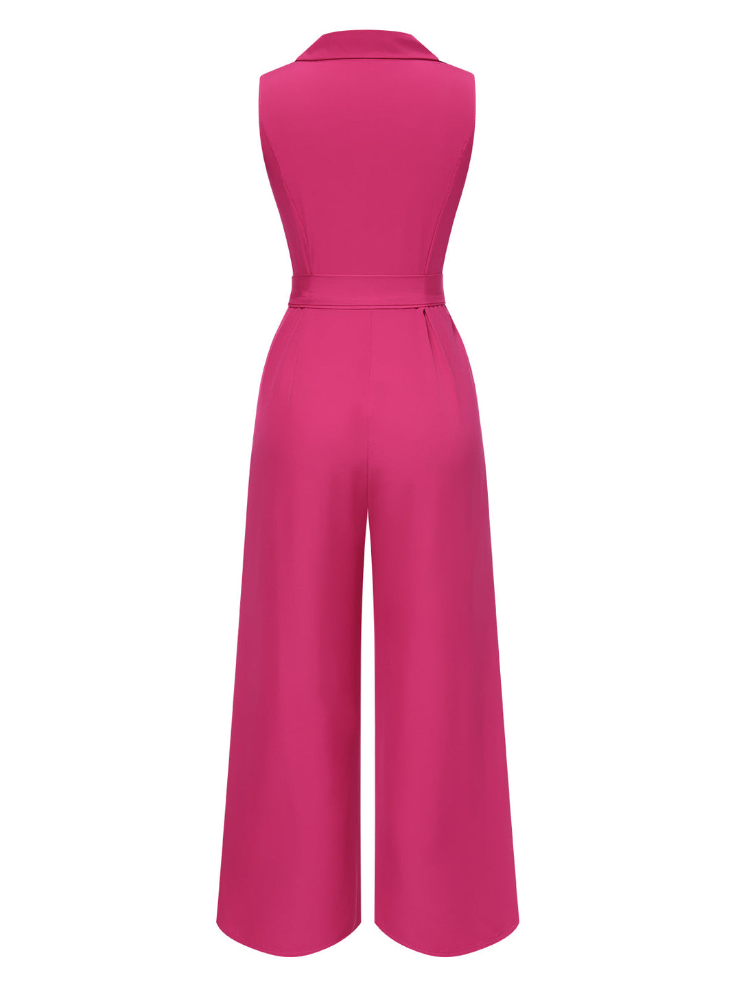 1930s VNeck Solid Belted Sleeveless | 1930s | vintage romper, retro jumpsuit