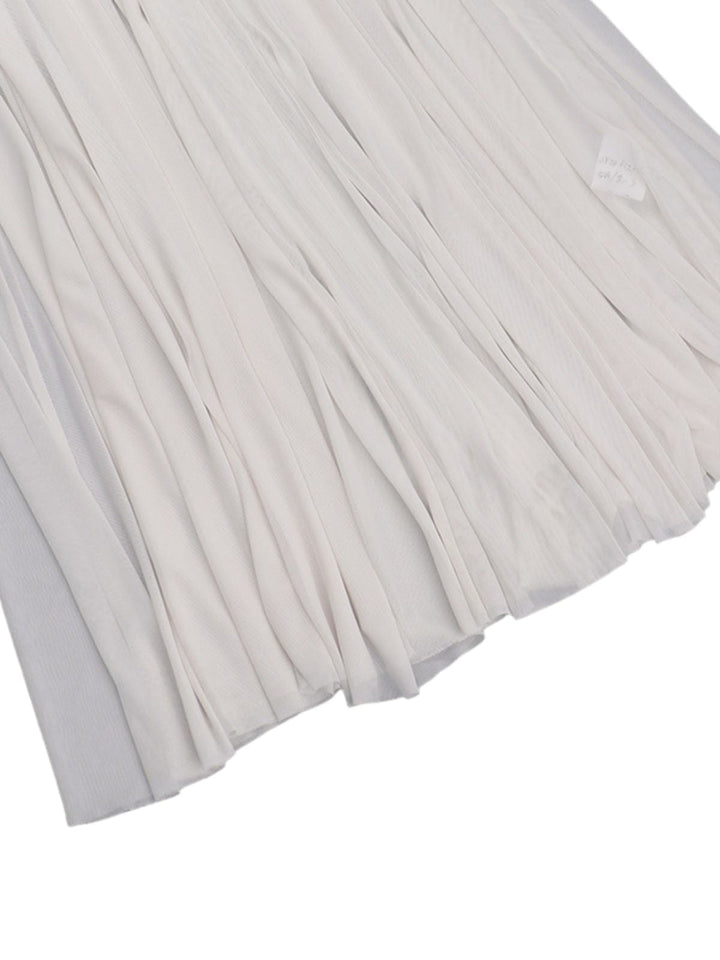 1930s V-Neck Strappy Mesh Flowing Maxi Dress - vintage dress, retro fashion