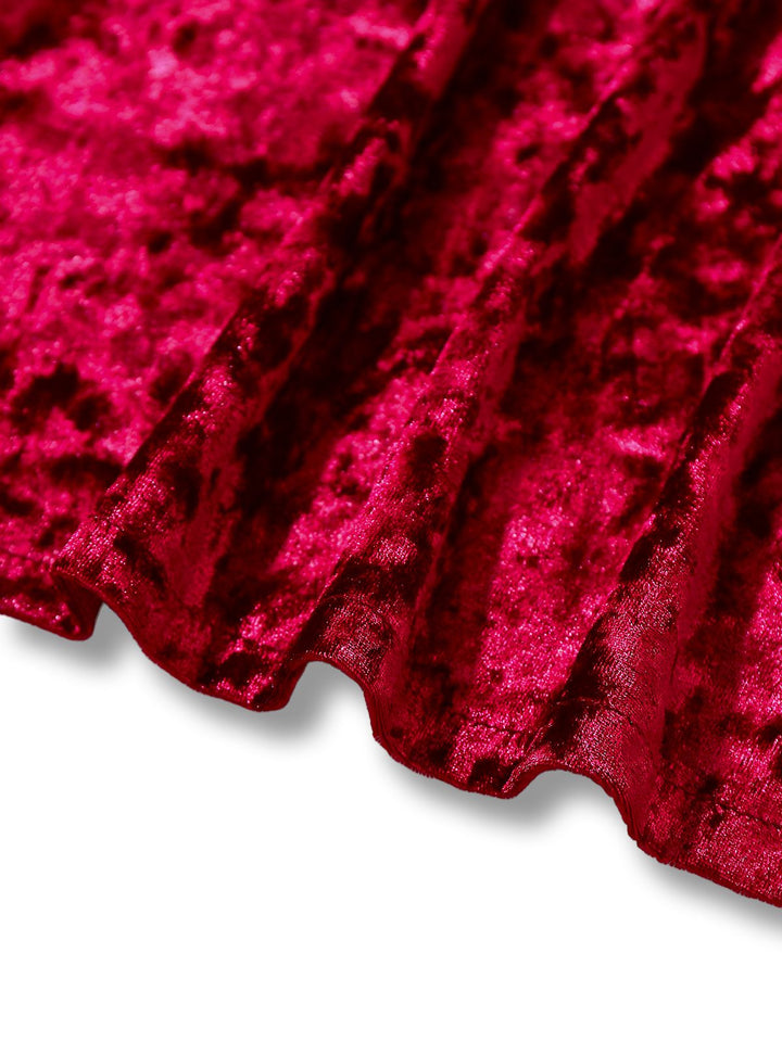 Velvet Lace Long Sleeve Patchwork Pajama Robe - vintage fashion, retro style