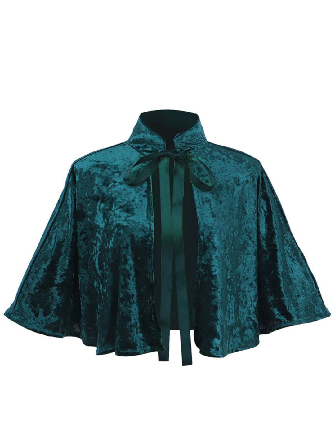 1930s Velvet Medieval Lace-Up Halloween Cape - vintage fashion, retro style