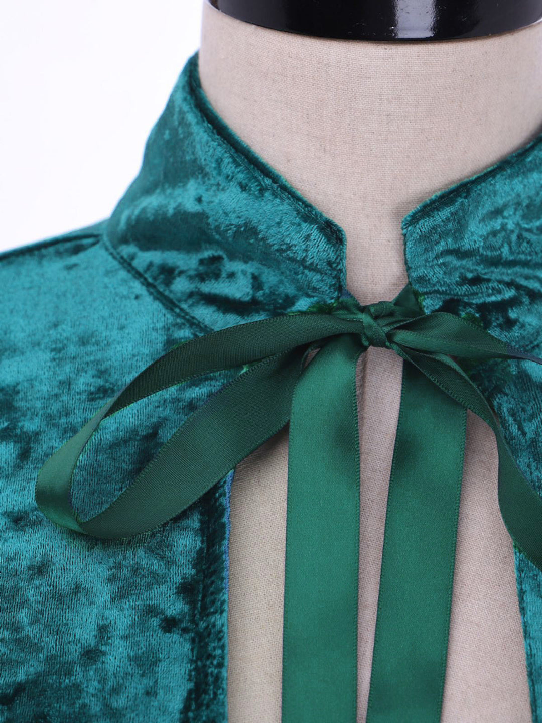 1930s Velvet Medieval Lace-Up Halloween Cape - vintage fashion, retro style
