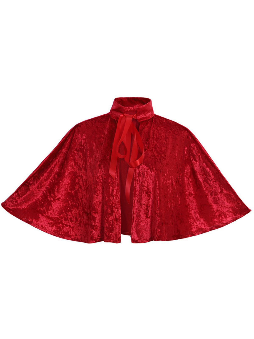 1930s Velvet Medieval Lace-Up Halloween Cape - vintage fashion, retro style