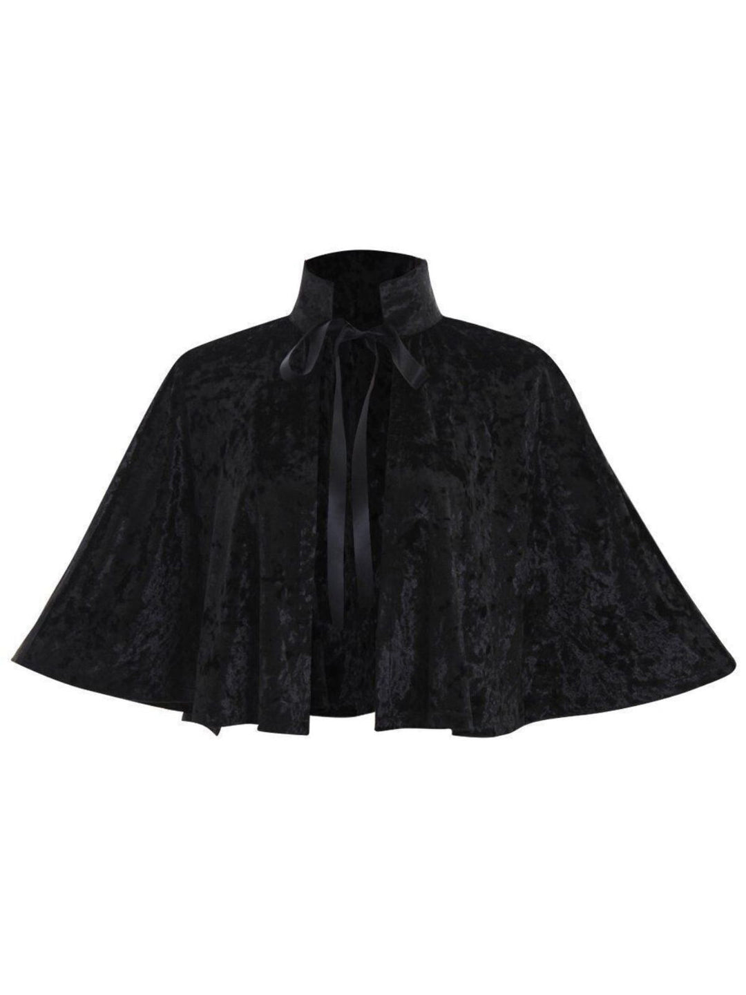 1930s Velvet Medieval Lace-Up Halloween Cape - vintage fashion, retro style