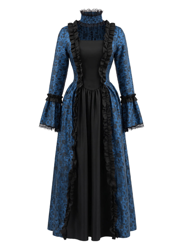 Square Neck Vintage Classic Dress 2