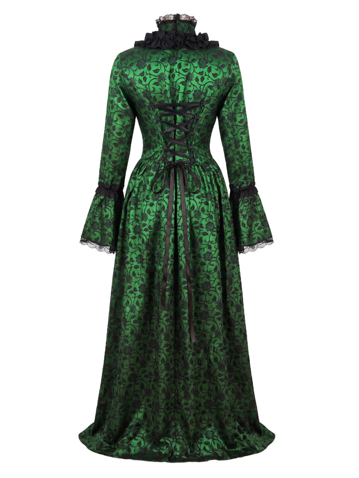 Square Neck Vintage Classic Dress 3
