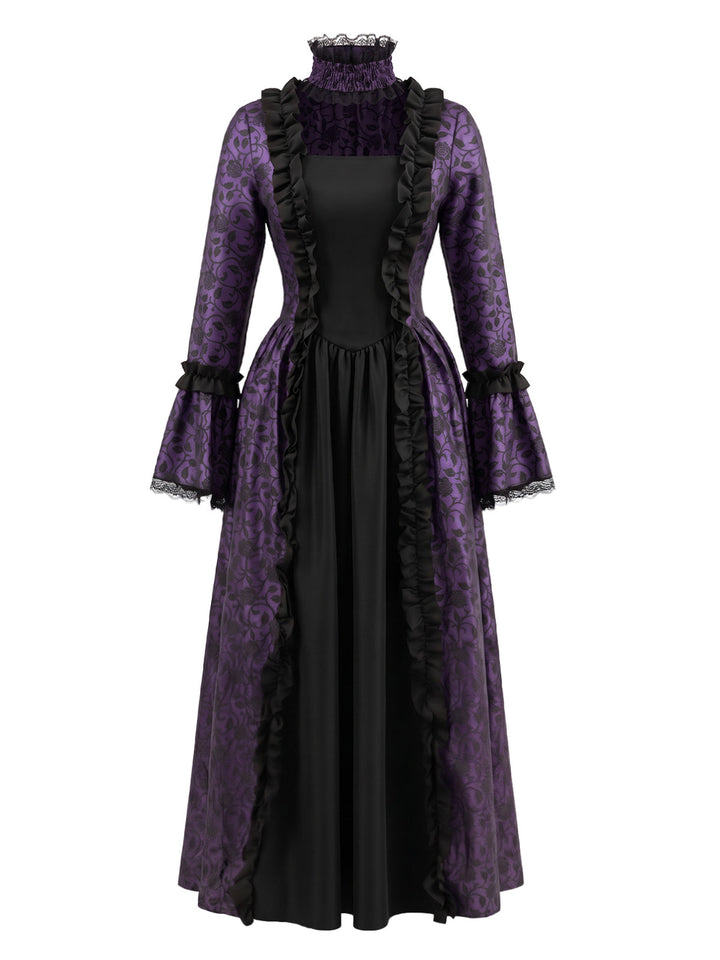 Square Neck Vintage Classic Dress 6