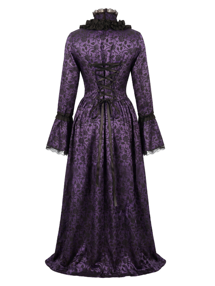 Square Neck Vintage Classic Dress 5