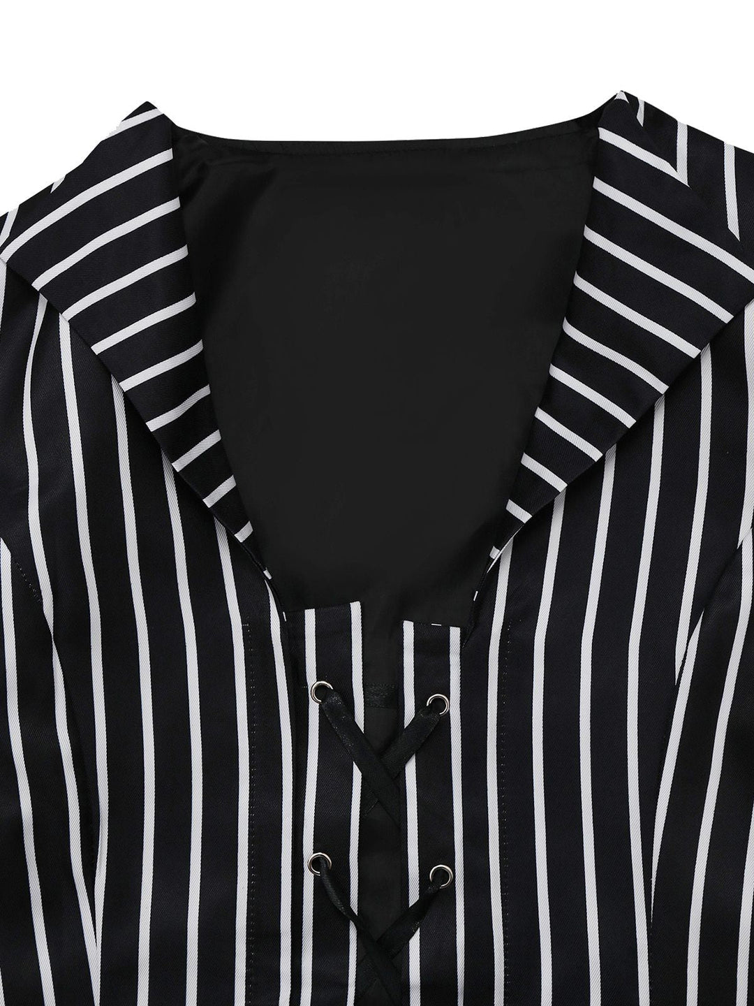 Black 1940s Striped The Nightmare Before Christmas Suit - vintage fashion, retro style, classic black