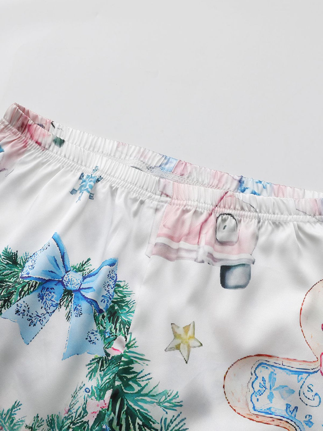 Blue Christmas Nutcracker Candy Cane Pajama Set - vintage fashion, retro style