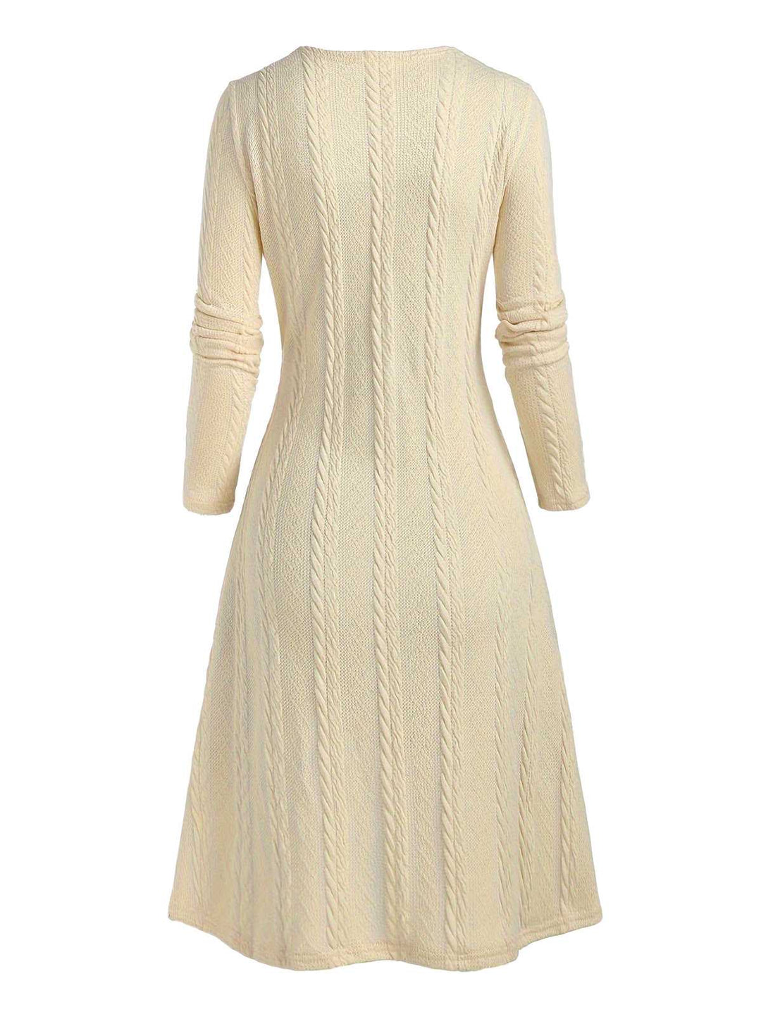 1940s Bow Plaid Knit Dress - vintage dress, retro fashion