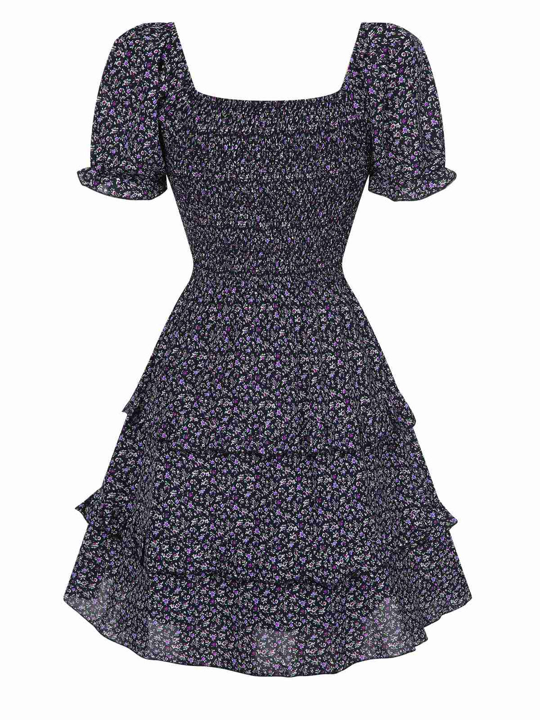 1940s Ditsy Floral Puff Wrinkle Dress, vintage dress, retro fashion, floral print - perfect for women who love vintage and retro fashion
