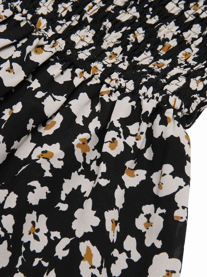 1940s Ditsy Floral Puff Wrinkle Dress, vintage dress, retro fashion, floral print - perfect for women who love vintage and retro fashion