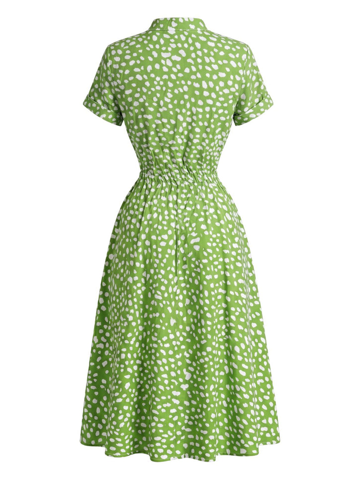 1940s Polka Dot Vintage Classic Dress 7