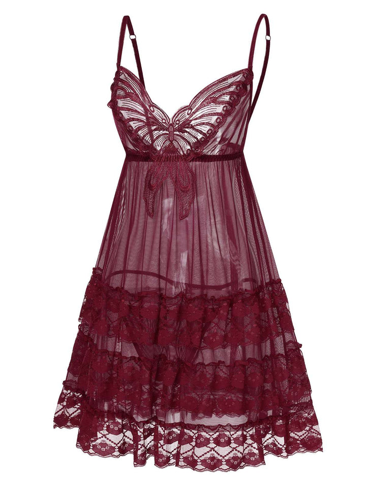 Embroide Lace Butterfly Sheer | | vintage dress, retro fashion