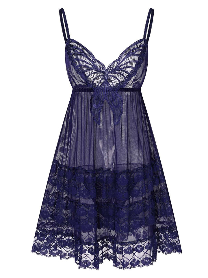 Embroide Lace Butterfly Sheer | | vintage dress, retro fashion
