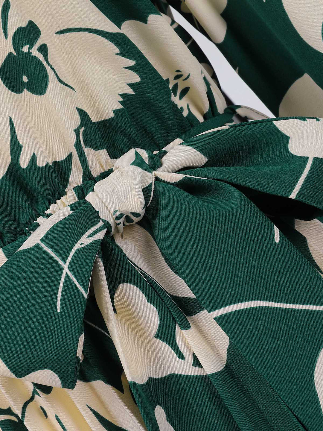 1940s Floral Belted Pleated Dress — the kind of 1940s dress that makes strangers smile