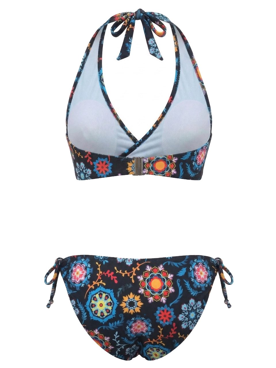 1940s Floral Print Halter Tankini Set - vintage fashion, retro style