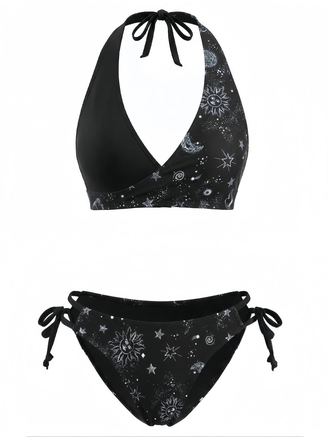 1940s Floral Print Halter Tankini Set - vintage fashion, retro style