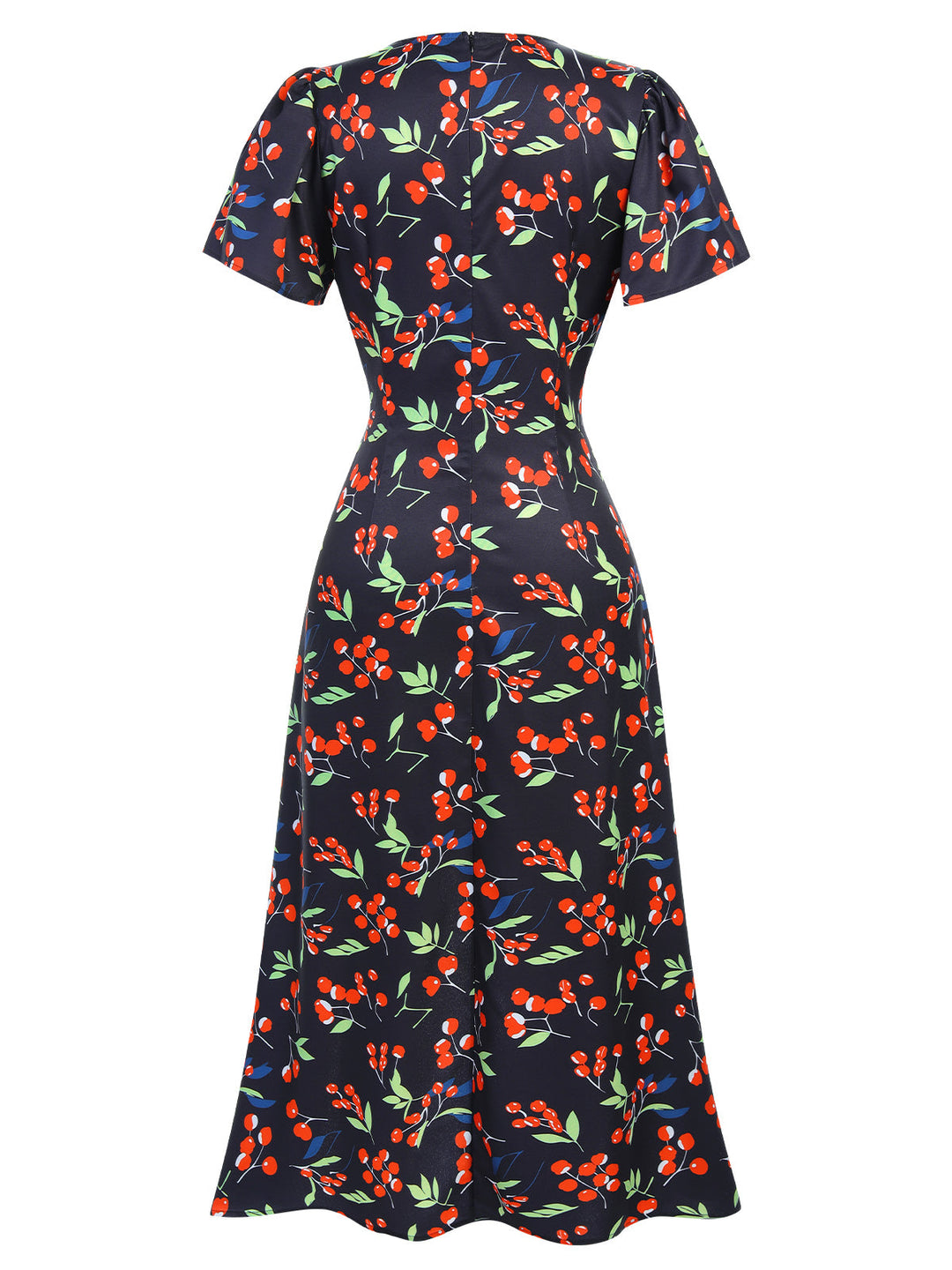 1940s Floral VNeck Added Button | 1940s | vintage dress, retro fashion