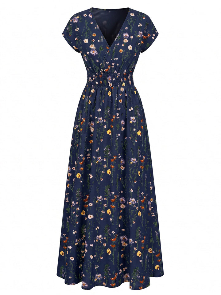 Deep Blue 1940s Vintage Swing Dress, vintage dress, retro fashion, rockabilly, pin-up fashion - perfect for women who love vintage and retro fashion