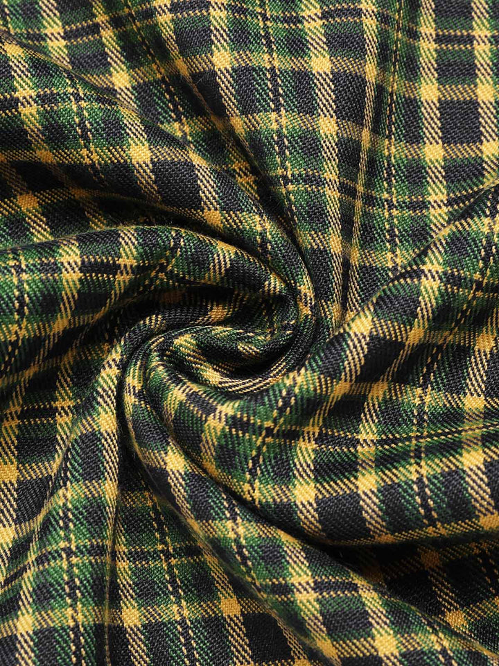 1940s Glen Plaid Buttoned Overall Pants — 1940s style for the woman going places