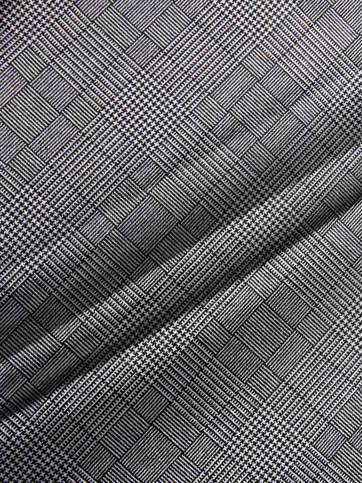 1940s Glen Plaid Buttoned Overall Pants: 1940s power dressing, reimagined