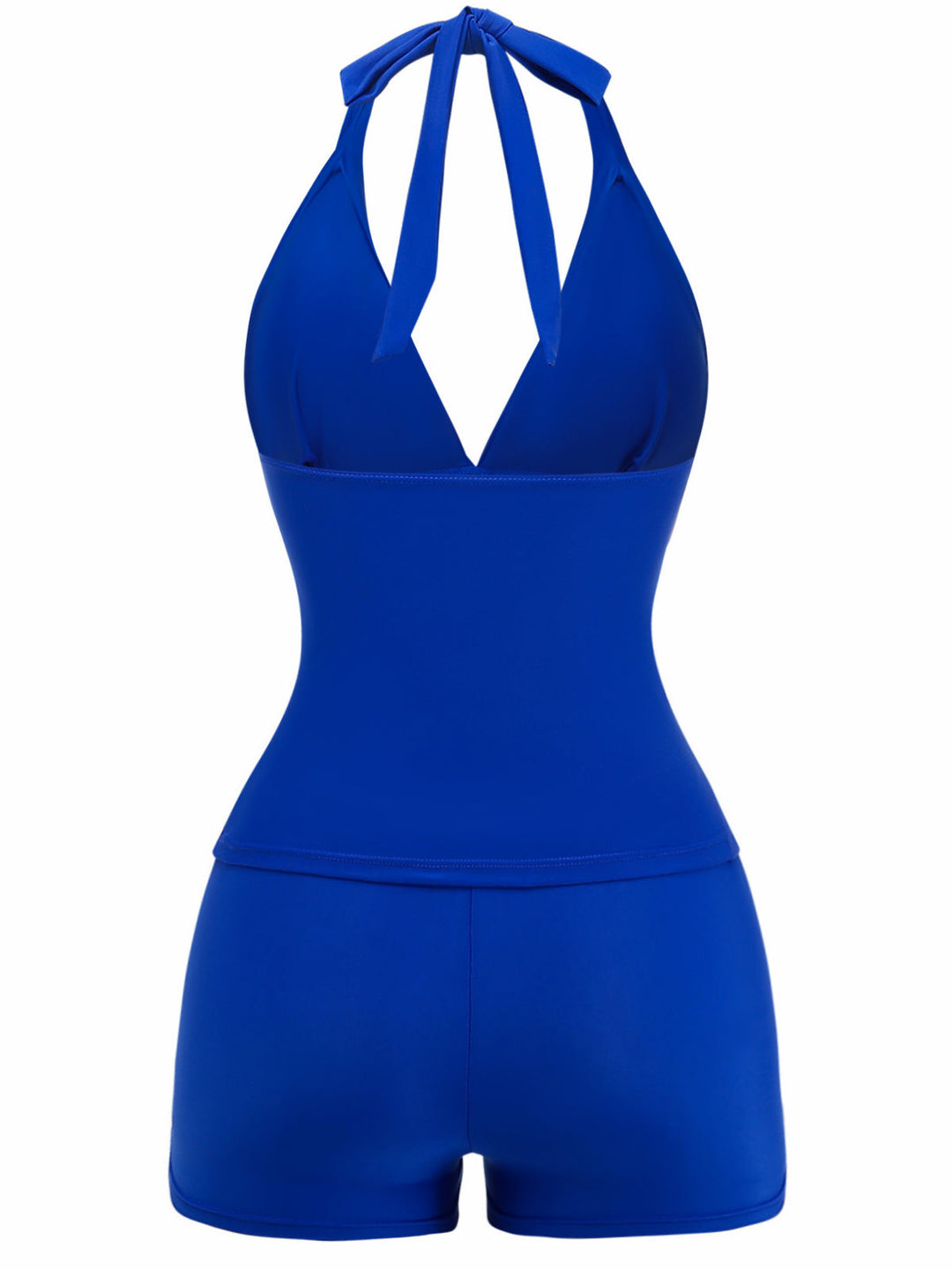 Halter Boy Short Tankini Set - vintage fashion, retro style for vintage lovers