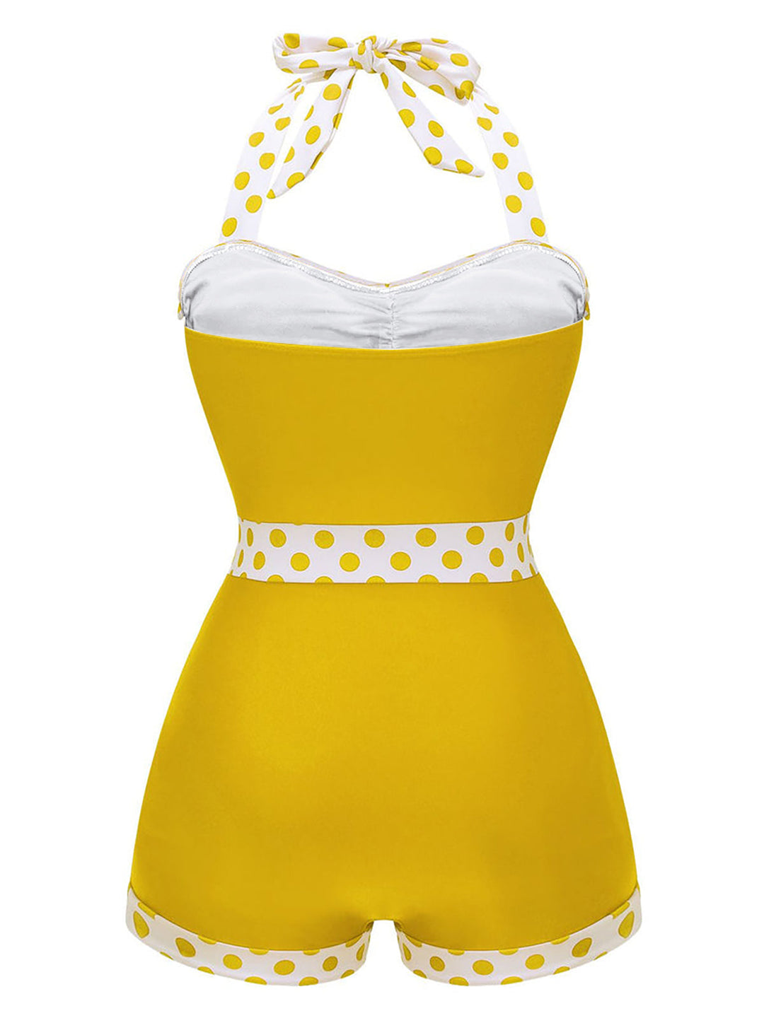 1940s Halter Patchwork One-piece Swimsuit: timeless style reimagined
