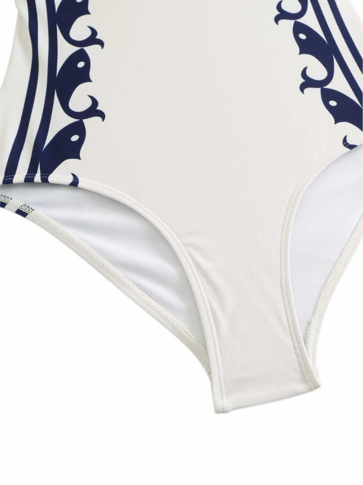 1940s Halter Swimsuit &amp; Sailor-Stripe Shorts Set - vintage swimsuit, pin-up style