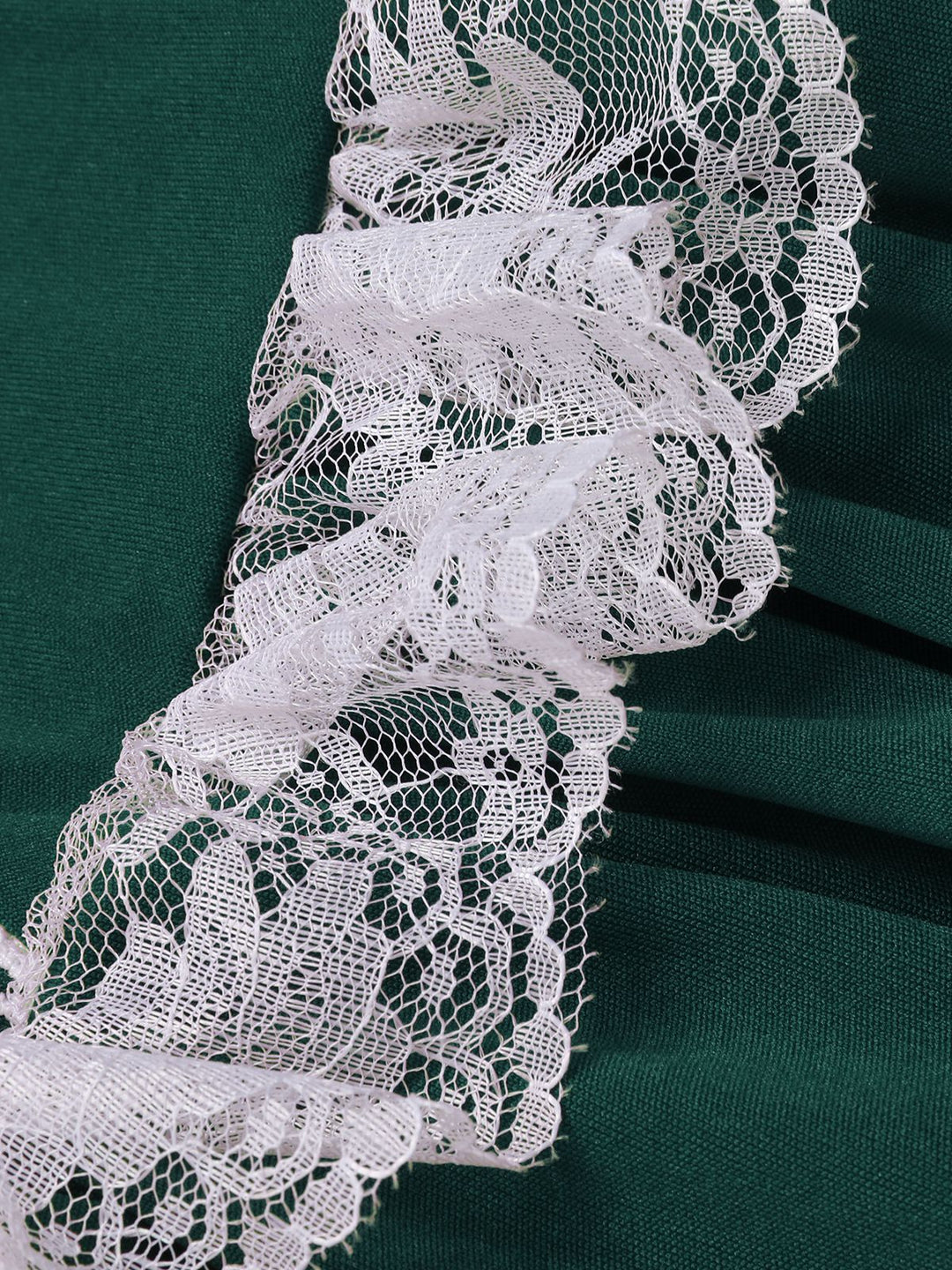 1940s Lace Puff Patchwork Dress &amp; Ribbon, vintage dress, retro fashion, lace detail - perfect for women who love vintage and retro fashion