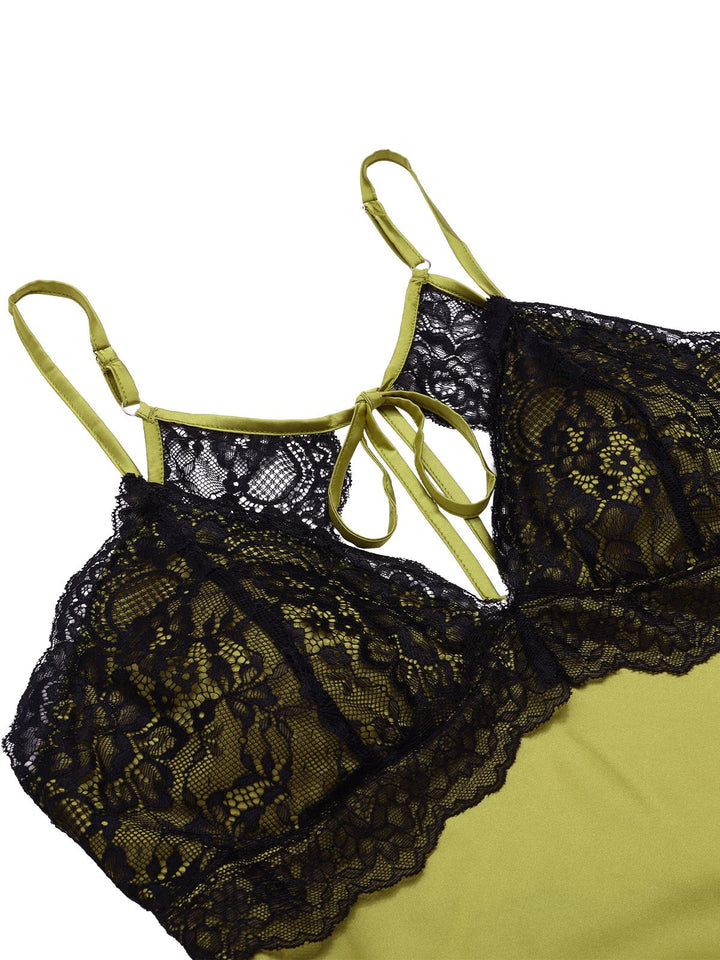 Lace Suspender Patchwork Backless | | vintage dress, retro fashion