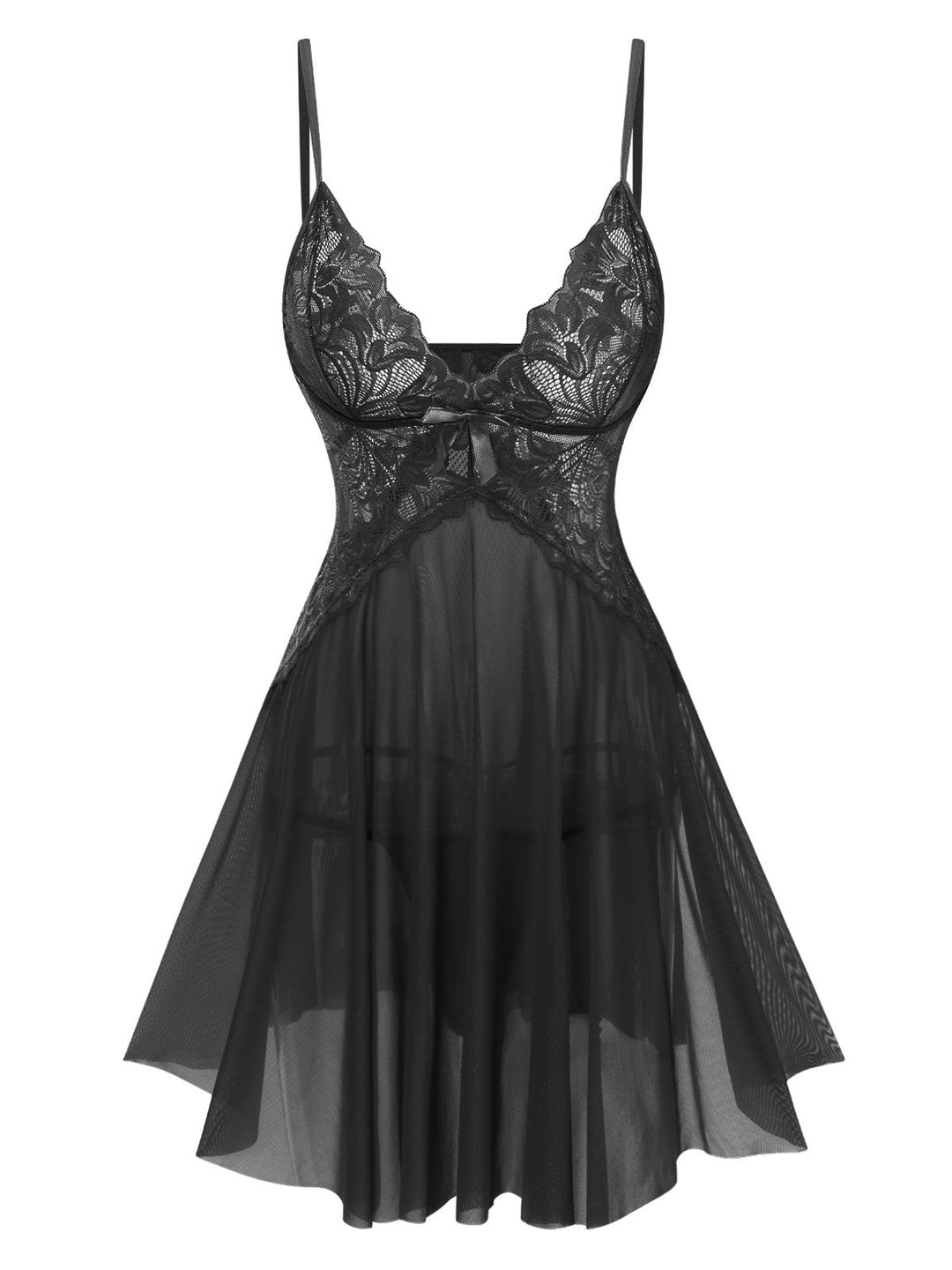 Lace Suspender Sheer Nightgown — the kind of dress that makes strangers smile