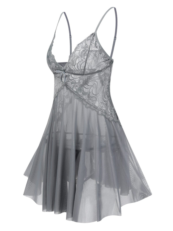 Lace Suspender Sheer Nightgown | | vintage dress, retro fashion
