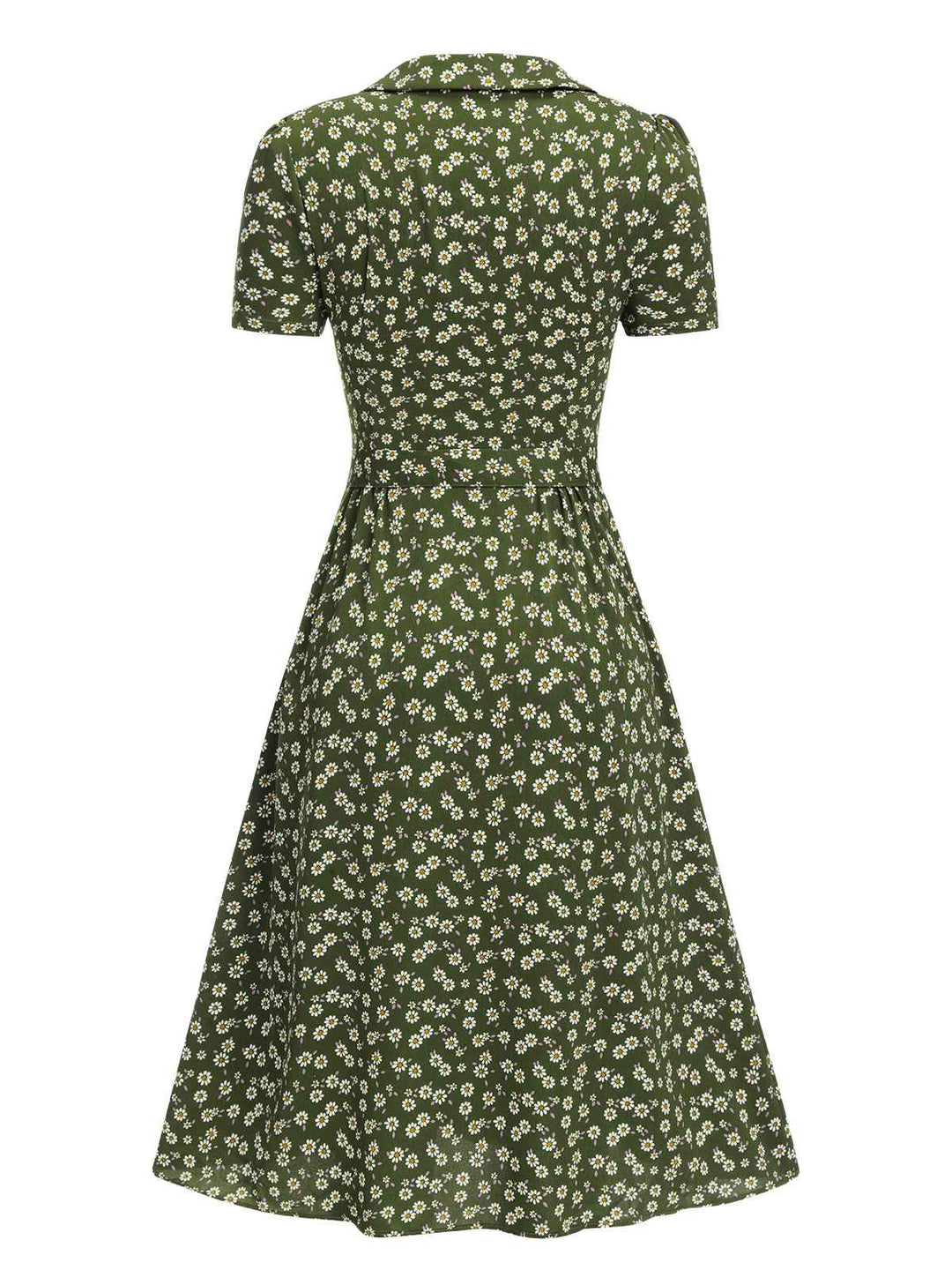 1940s Lapel Buttons Ditsy Floral | 1940s | vintage dress, retro fashion