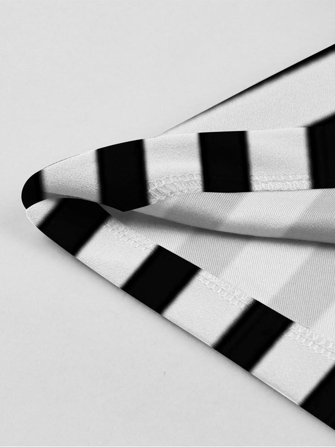 This 1940s Lapel Double Breasted Black &amp; White Stripes Dress wraps her in 1940s elegance, one twirl at a time