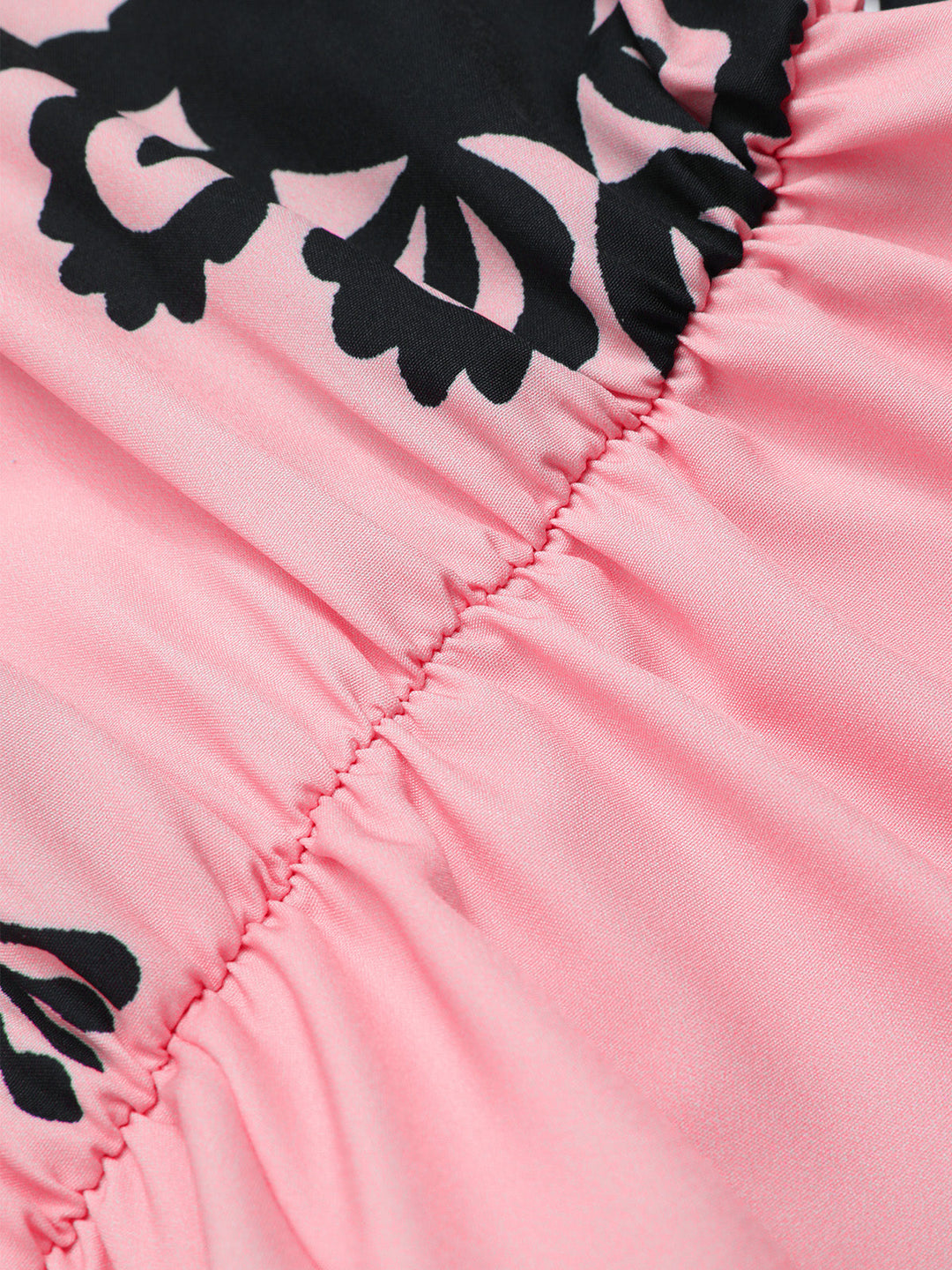 She finds her 1940s story in this 1940s Oblique Neck Tribal Printed Romper