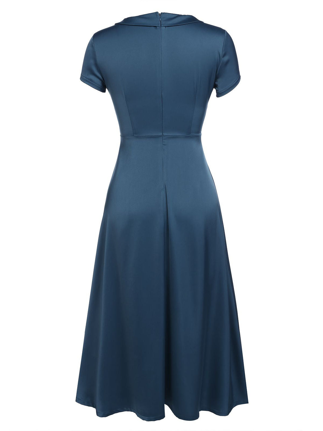 1940s Pearl Buttons Solid Darlene Dress — vintage elegance for the modern woman