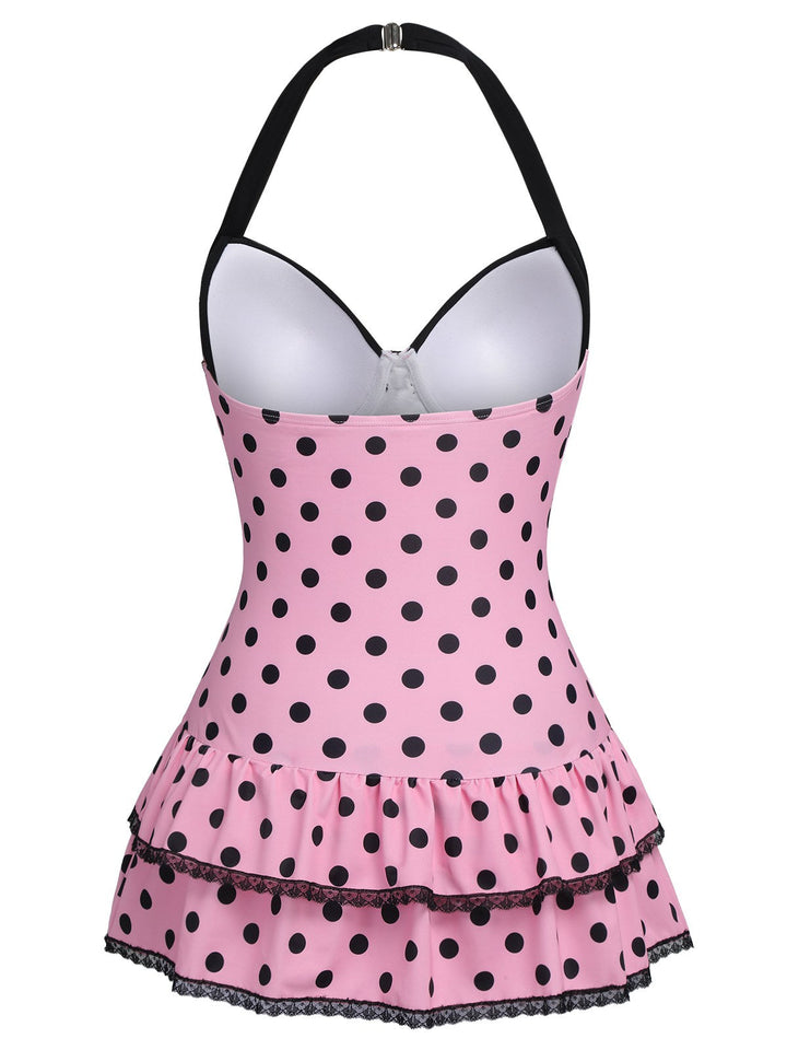 Polka Dots Hater Swimsuit, classic vintage style summer beach collection